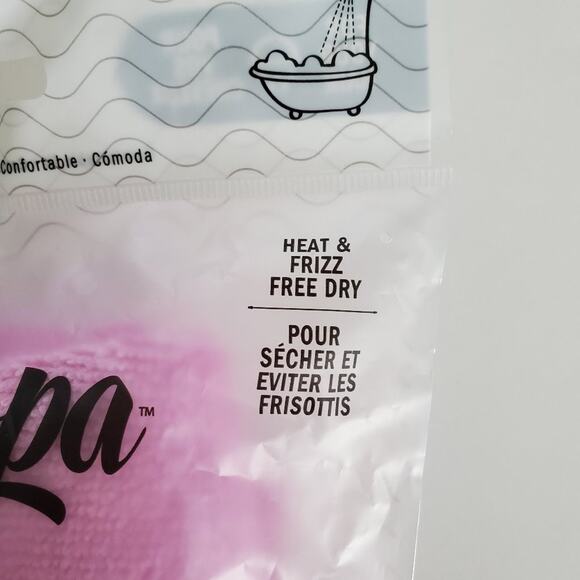 Afterspa Pink Hair Towel Wrap, One Size - Picture 3 of 6